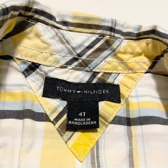 Tommy Hilfiger Button Up Tshirt Kids 4T Shirt - Picture 3 of 16